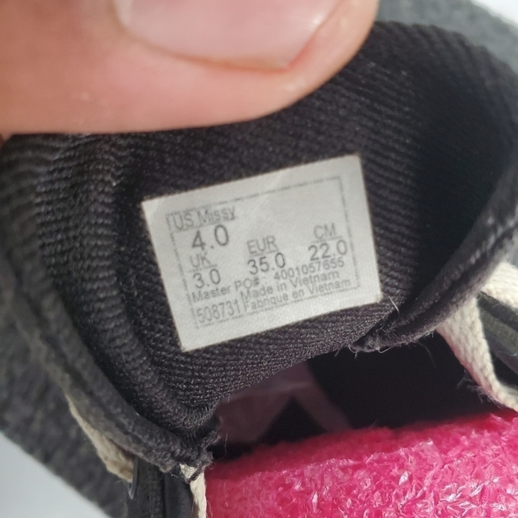 Vans Old Skool 508731 Low Top Black Floral Sneakers Size 4 Missy Youth Shoes - Picture 3 of 11